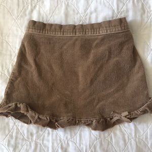 Baby girl brown corduroy skirt